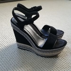 Stuart Weitzman Suede Wedges, Size 7.5